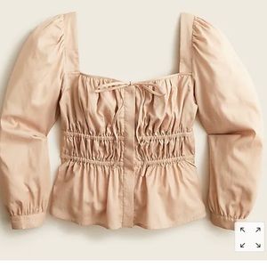 Jcrew cinched waist top NWT